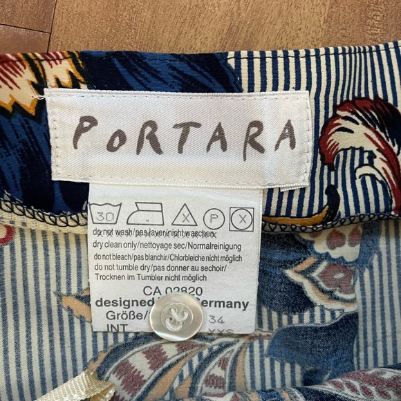 West German 2 Piece Floral Print 'Portara' Pleated Midi Skirt & Blouse Set - Picture 11 of 16